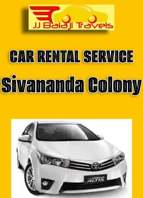 Car Rental in Sivananda Colony, Coimbatore